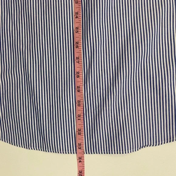 Ralph Lauren Mens Classic Fit Striped Button Down Shirt Long Sleeve Polo Pony 16 - Picture 8 of 11